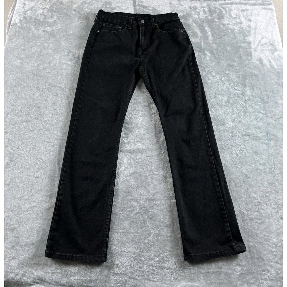 Levis 527 Jeans Mens 31x30 Black Slim Bootcut Stretch Denim 5 Pocket Causal